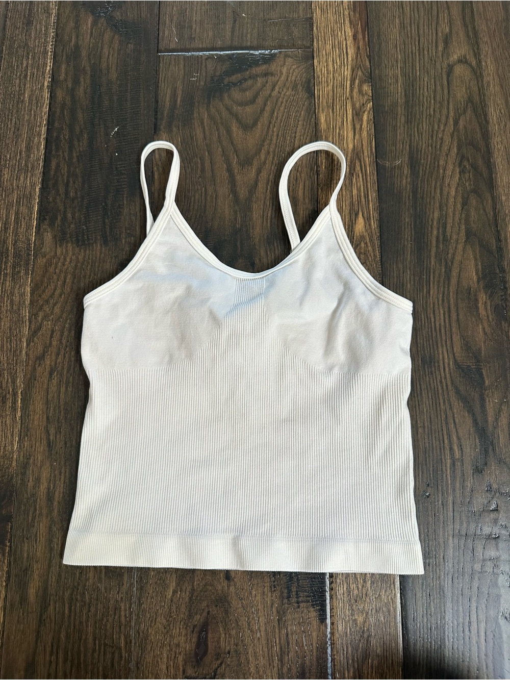 SHEIN White Ribbed Cami Top – Size Small